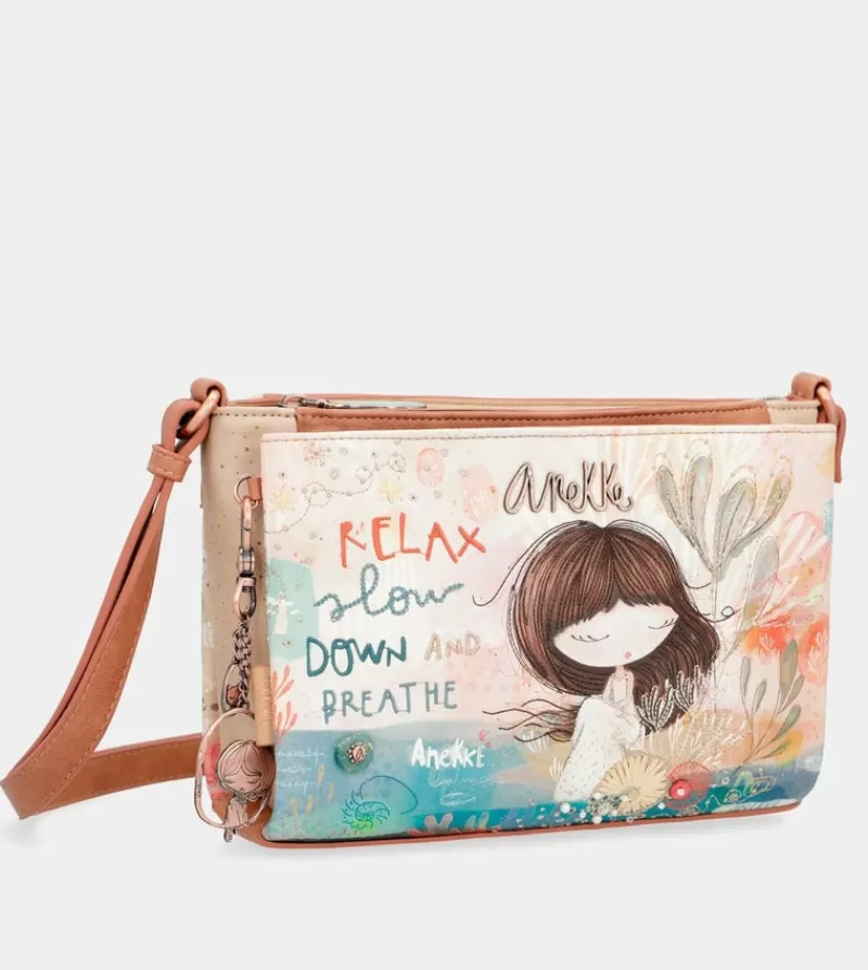 Anekke Bandoleras | Bandolera Estampada Triple Compartimento Mediterranean