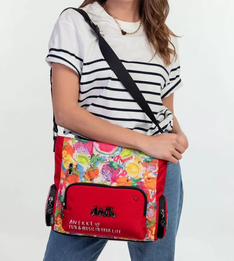 Anekke Bandoleras | Bandolera Roja Con Bolsillos Nature Colors