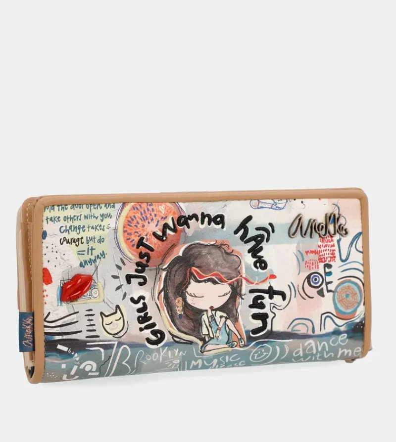 Anekke Carteras Y Monederos | Billetero Grande Fun & Music