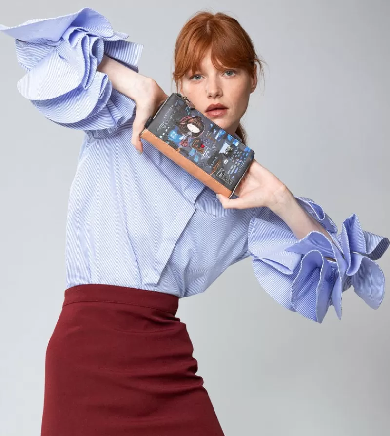 Anekke Carteras Y Monederos | Billetero Grande Rfid Flexible Contemporary