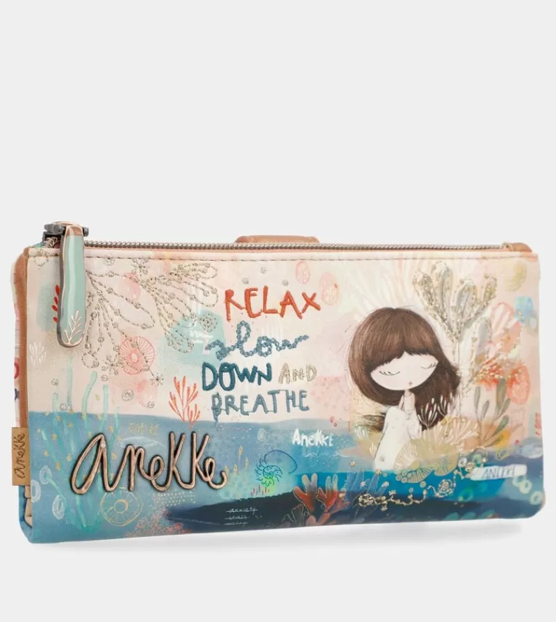 Anekke Carteras Y Monederos | Billetero Grande Tejido Flexiblemediterranean