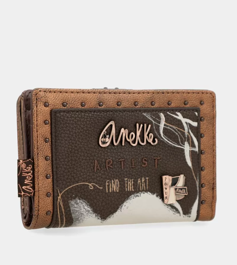 Anekke Carteras Y Monederos | Billetero Marron Flexible Rfid Nature Shodo