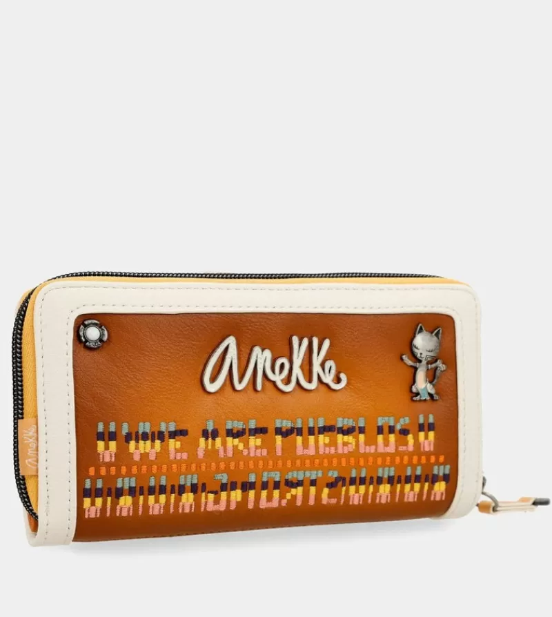 Anekke Carteras Y Monederos | Billetero Marron Rfid Magic Souls