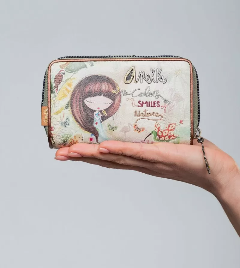 Anekke Carteras Y Monederos | Billetero Mediano Estampado Rfid Amazonia