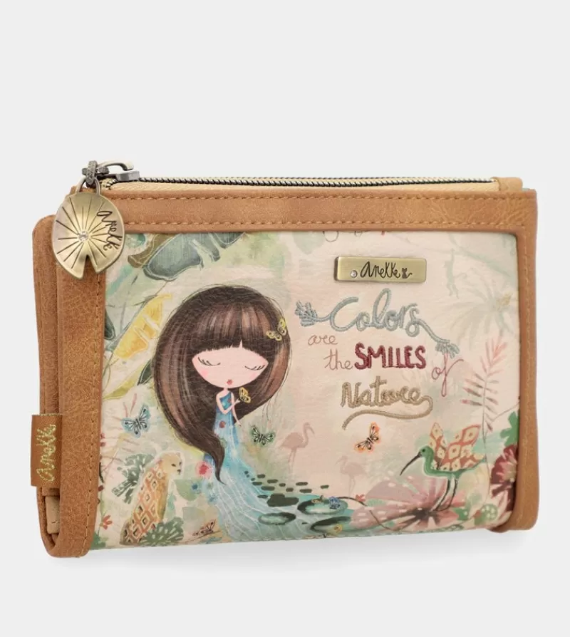Anekke Carteras Y Monederos | Billetero Mediano Flexible Rfid Amazonia