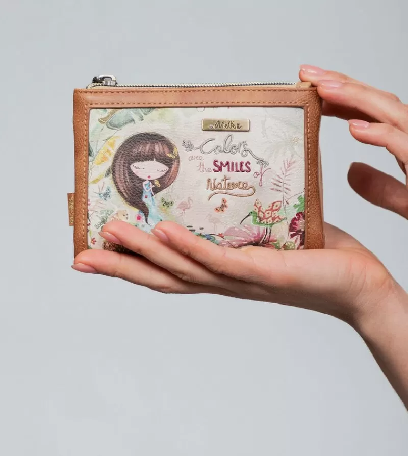 Anekke Carteras Y Monederos | Billetero Mediano Flexible Rfid Amazonia