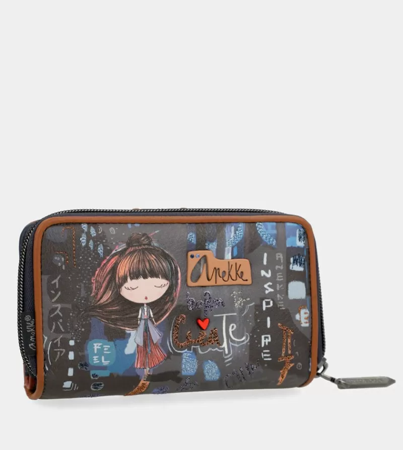 Anekke Carteras Y Monederos | Billetero Mediano Rfid Estampado Contemporary