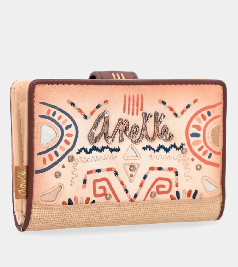 Anekke Carteras Y Monederos | Billetero Mediano Rfid Estampado Etnico Tribe