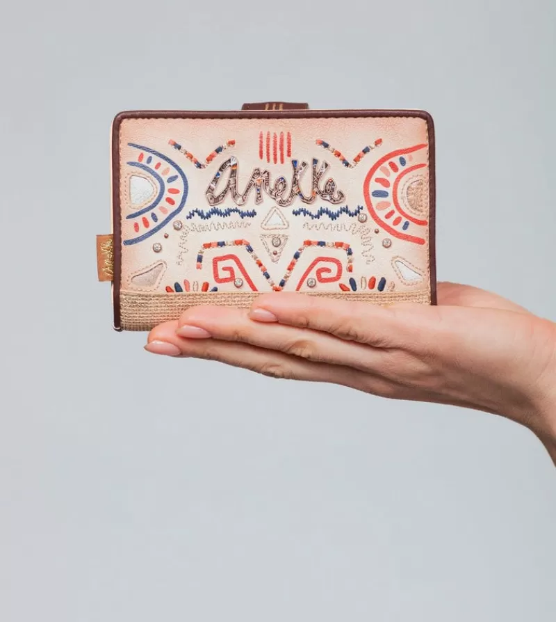 Anekke Carteras Y Monederos | Billetero Mediano Rfid Estampado Etnico Tribe