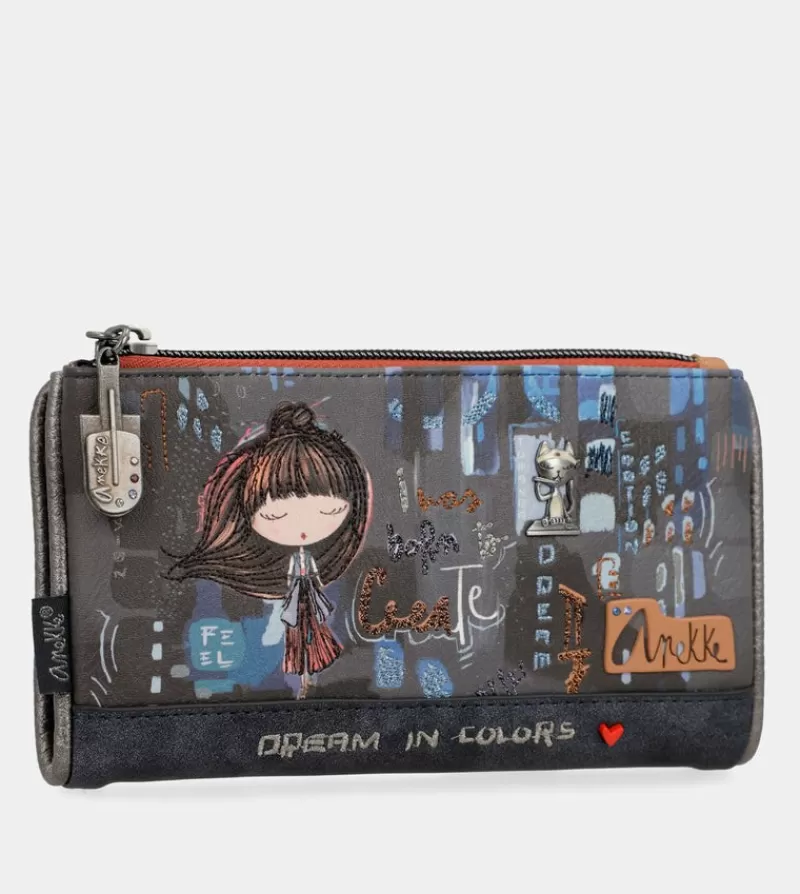 Anekke Carteras Y Monederos | Billetero Mediano Rfid Flexible Contemporary
