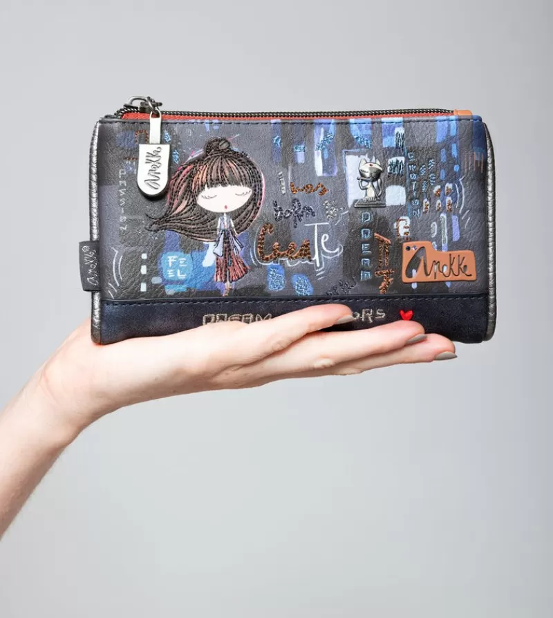 Anekke Carteras Y Monederos | Billetero Mediano Rfid Flexible Contemporary