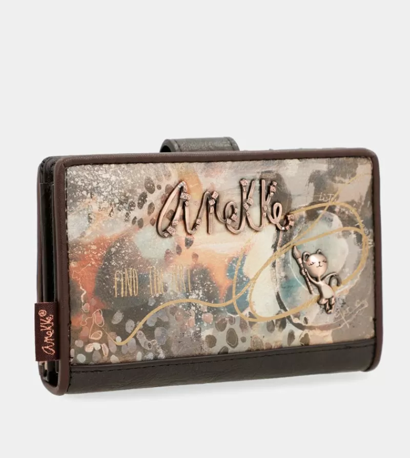 Anekke Carteras Y Monederos | Billetero Mediano Rfid Shoen Brush