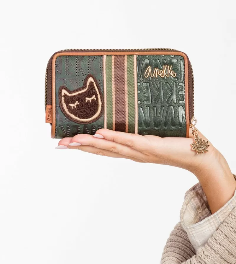 Anekke Carteras Y Monederos | Billetero Mediano Verde Urban