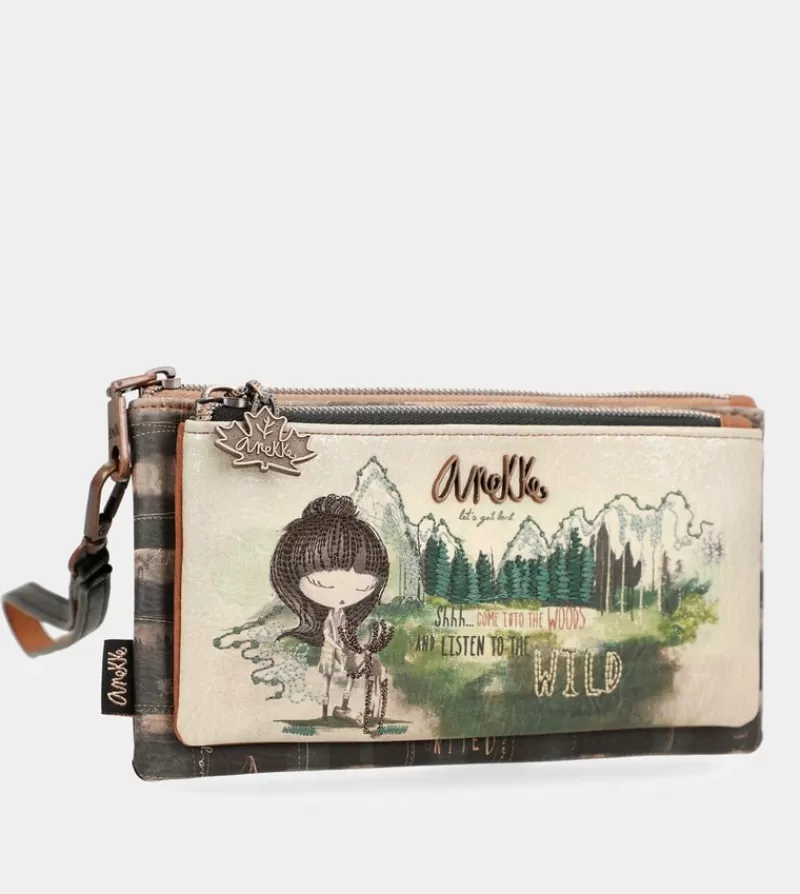 Anekke Carteras Y Monederos | Billetero Monedero Con Asa De Mano The Forest