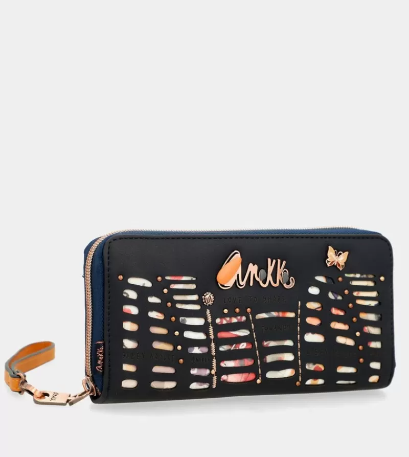 Anekke Carteras Y Monederos | Billetero Rfid Grande Estampado Nature Pachamama