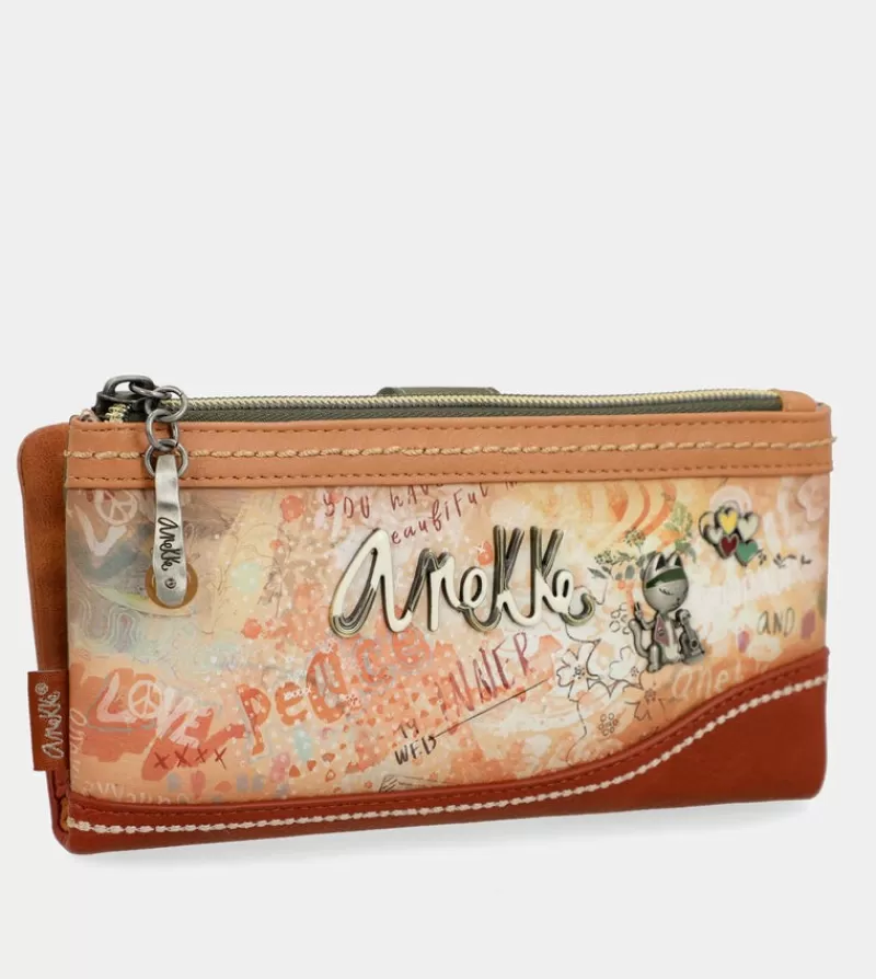 Anekke Carteras Y Monederos | Billetero Rfid Grande Flexible Flowers