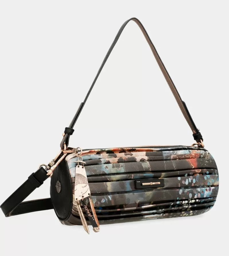 Anekke Bolsos De Hombro | Bolso Cilindrico Plisado Shoen Palette