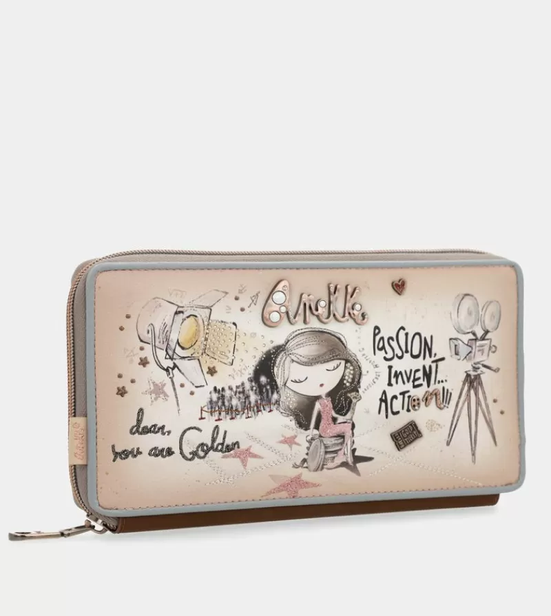 Anekke Carteras Y Monederos | Cartera Para Pasaporte Rfid Hollywood