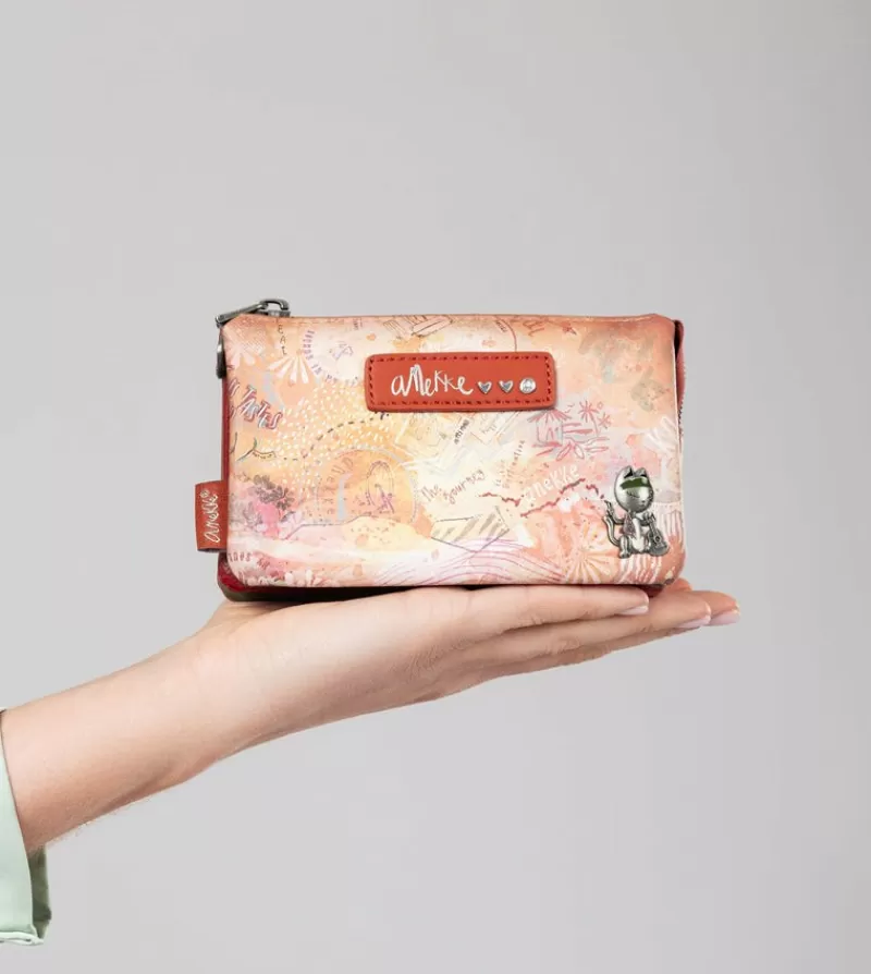 Anekke Carteras Y Monederos | Monedero 3 Compartimentos Flowers