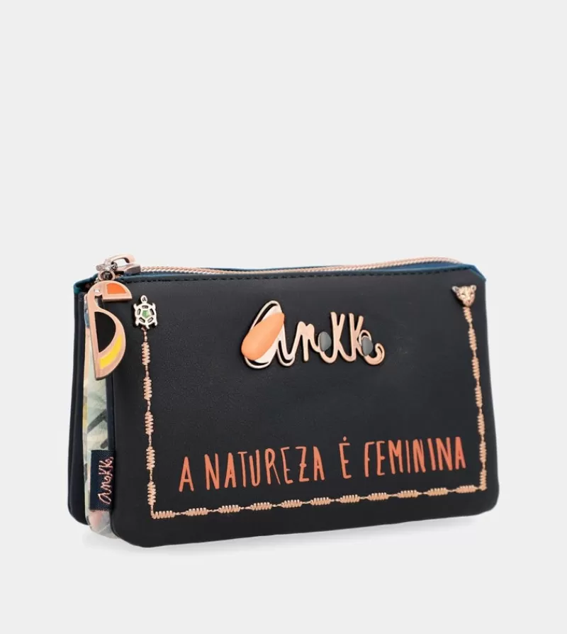 Anekke Carteras Y Monederos | Monedero Azul Marino Nature Pachamama