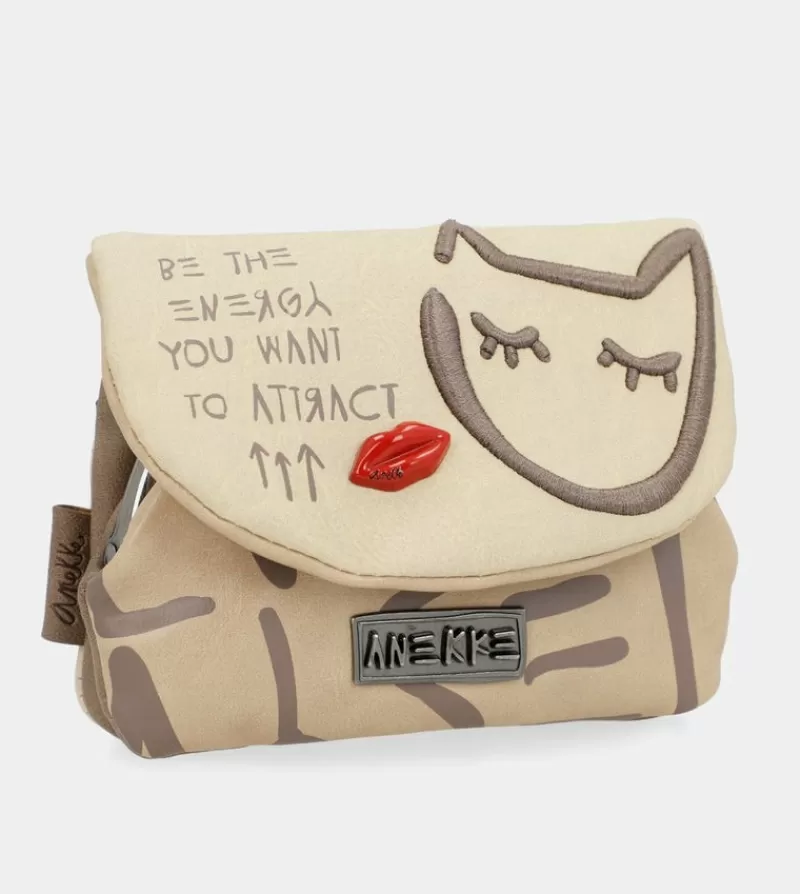 Anekke Carteras Y Monederos | Monedero Beige Con Solapa Energy