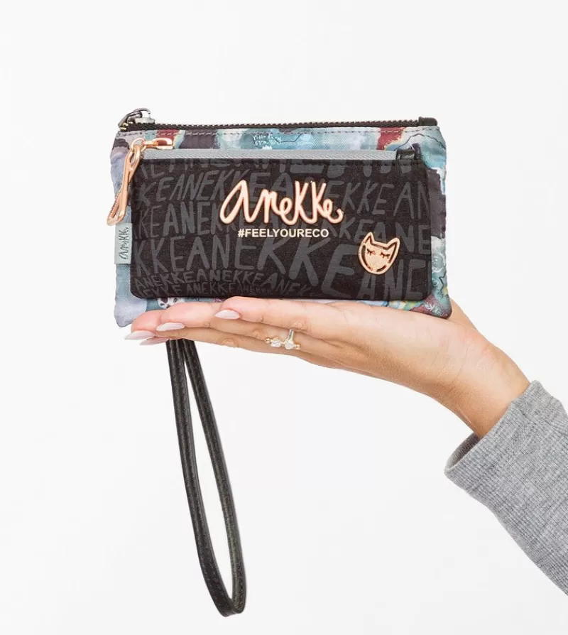 Anekke Carteras Y Monederos | Monedero Billetero Con Asa De Mano Nature Woods
